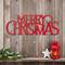Glitzhome® 24" Red Merry Christmas Metal Wall Décor